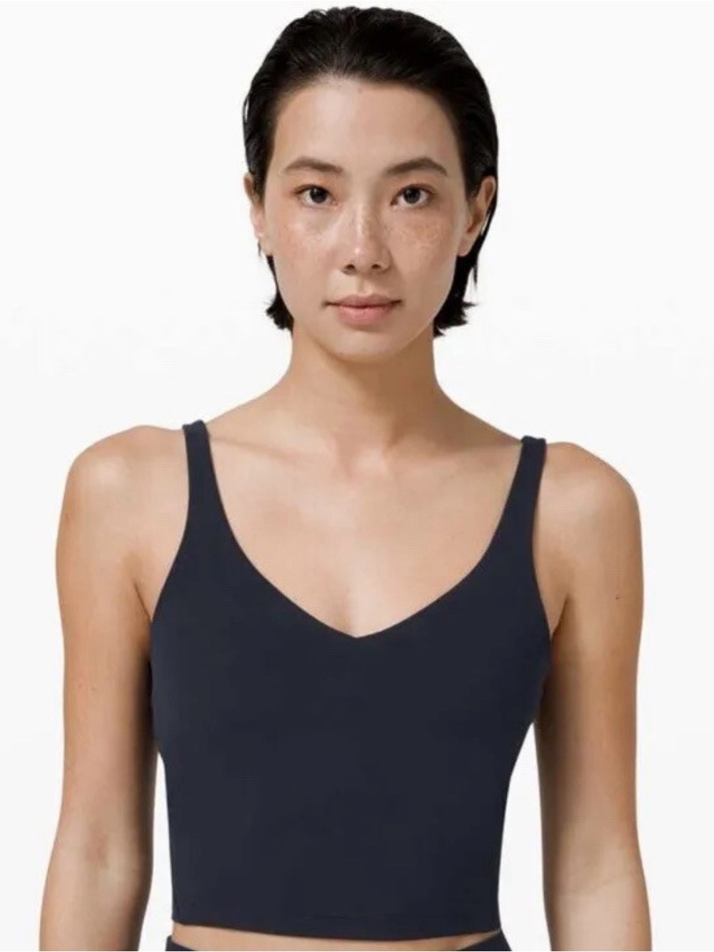 lululemon athletica Navy V-Neck Tank Top